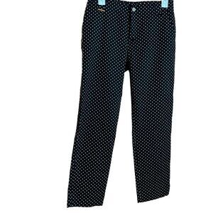 L-RL Lauren Active Black/White Polka Dot Pants /  Waist: 28” - Inseam: 27”